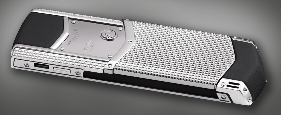 Vertu Signature S Clous de Paris Stainless Steel