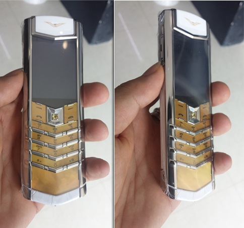 Vertu Signature S Gold Mother Of Pearl White Alligator