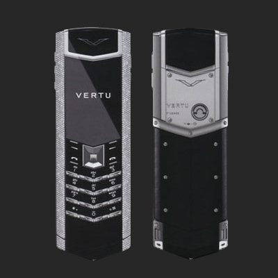 Vertu Signature S White Gold Pave Baguette Diamonds