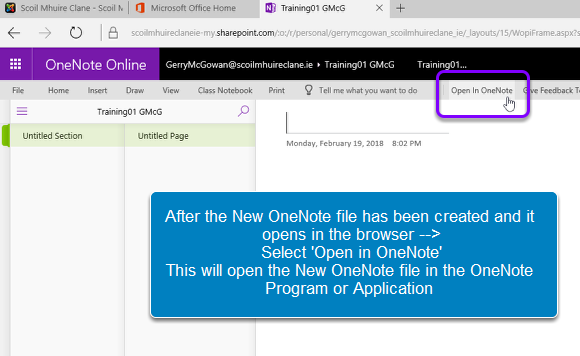 Open In OneNote