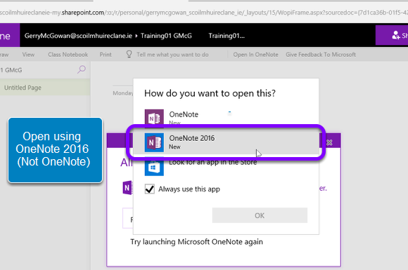 OneNote 2016