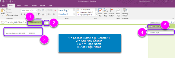 OneNote Layout