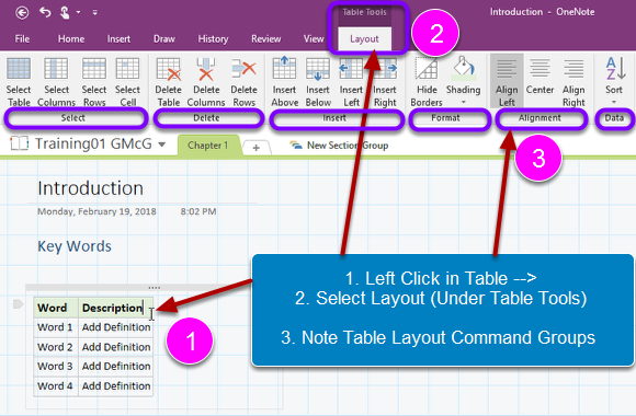 Edit Table Layout