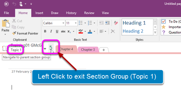 Exit Section Group