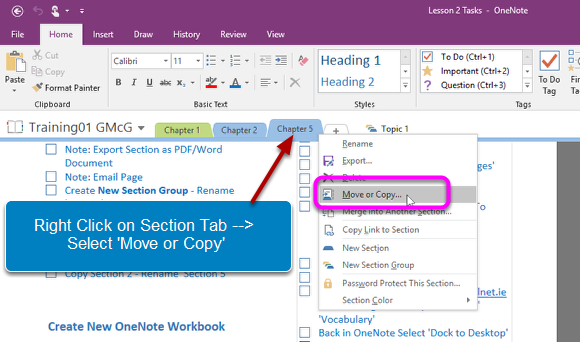 Move Section to Different Notebook (i)