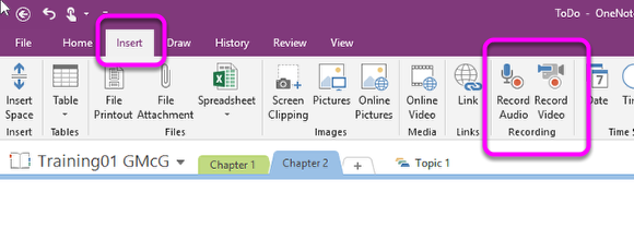 Insert Audio or Video