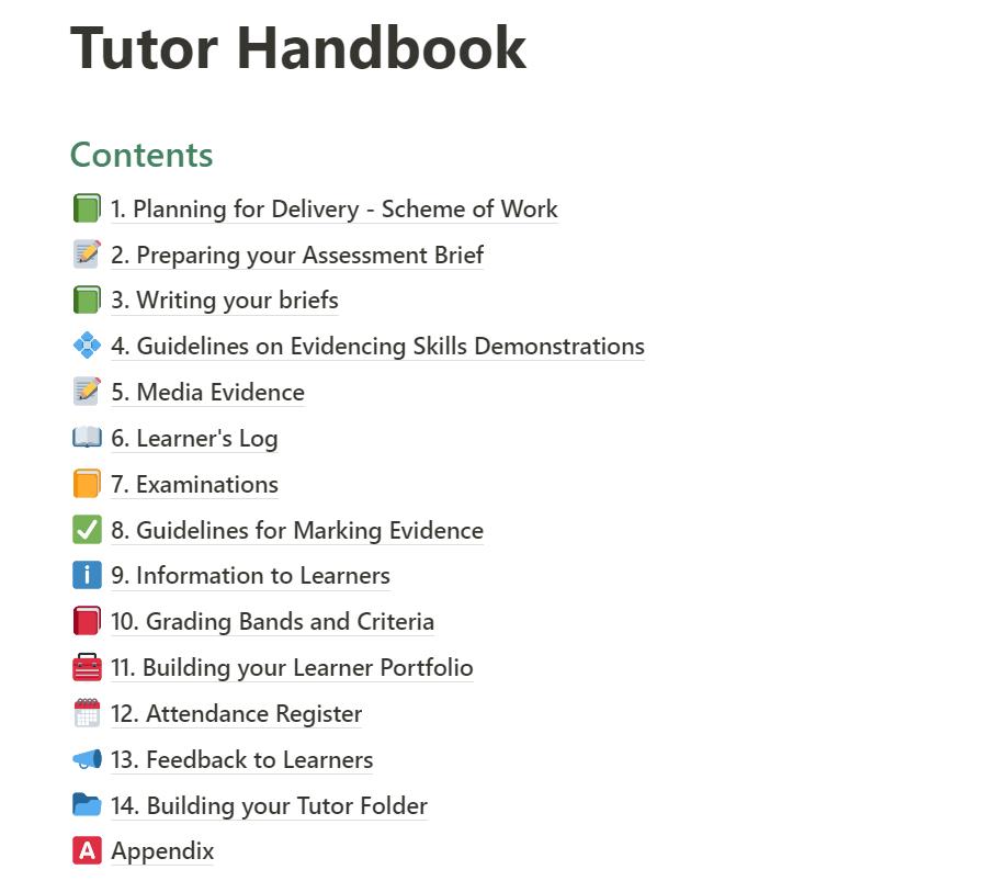 Scoil Mhuire Adult Education
Tutor Handbook