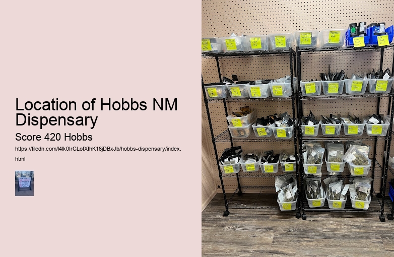 Location of Hobbs NM Dispensary