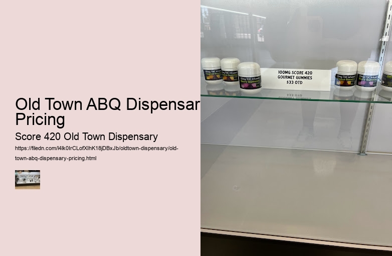 Old Town ABQ Dispensary Pricing