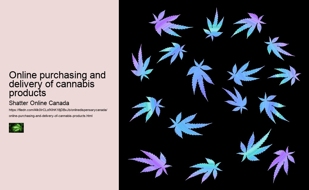 Online purchasing and delivery of cannabis products