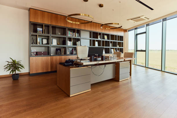 What size options are available for private offices with meeting rooms in Reston?