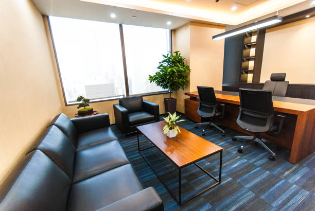 What security measures are in place at private offices with meeting rooms in Reston?