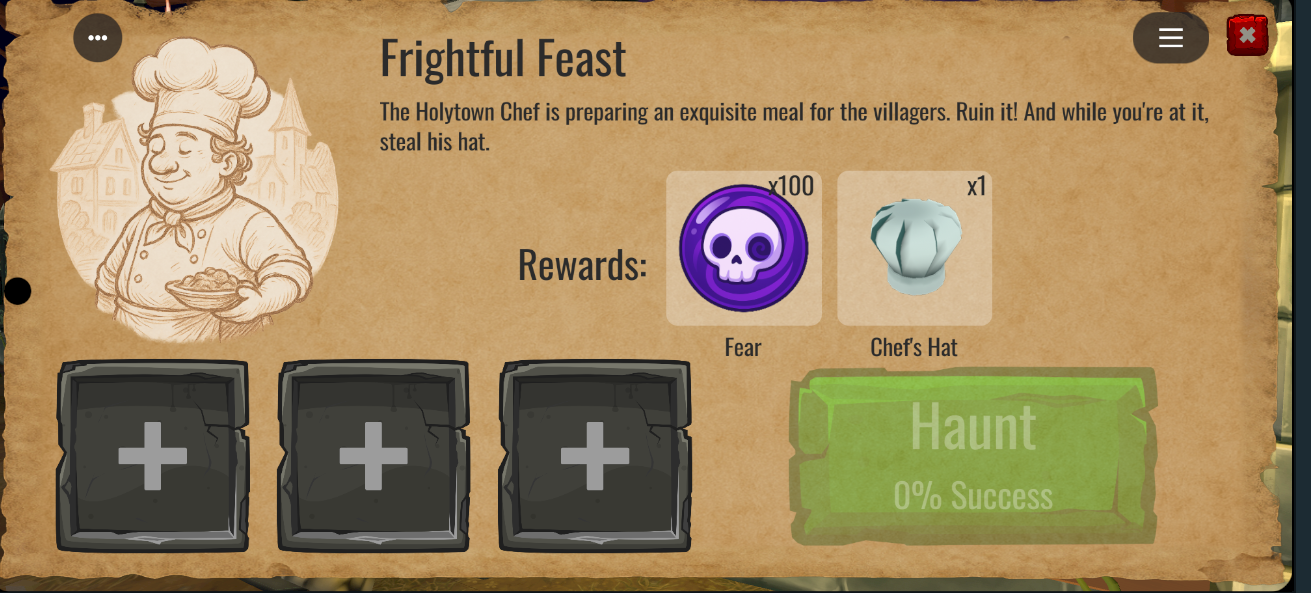 Fear shown in Haunt UI