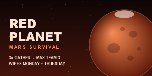RED PLANET | EU 3x | Max 3 | Wipe Mon+Thu | Mars banner
