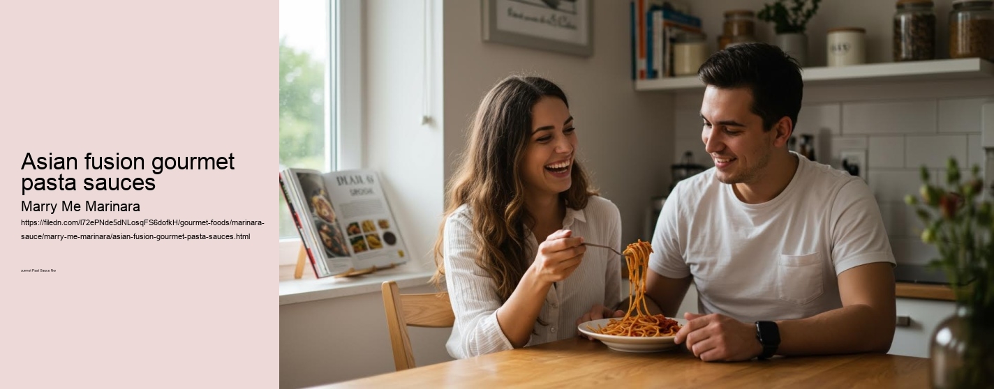 Asian fusion gourmet pasta sauces