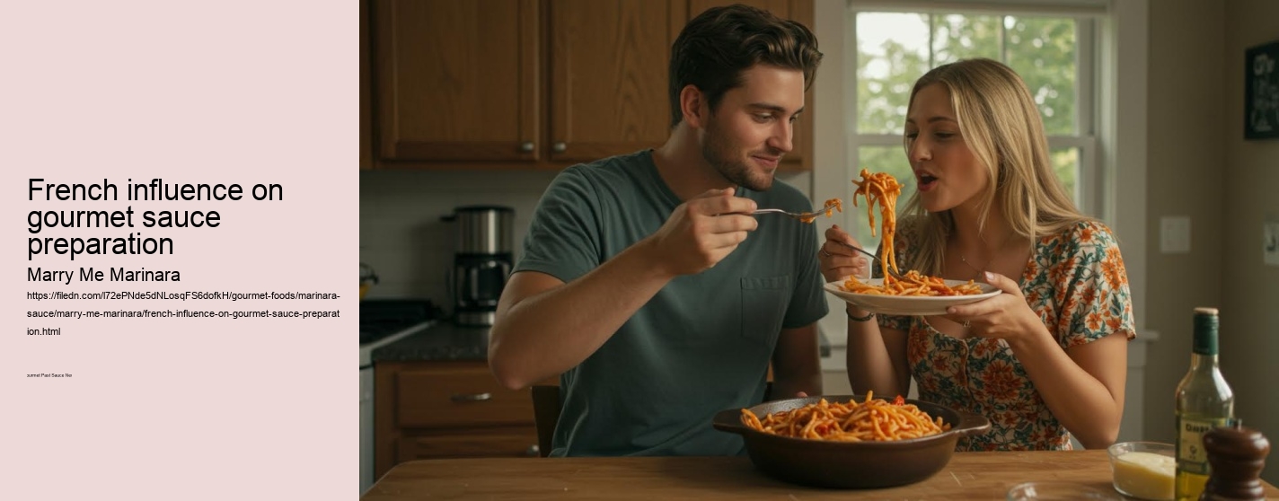 French influence on gourmet sauce preparation