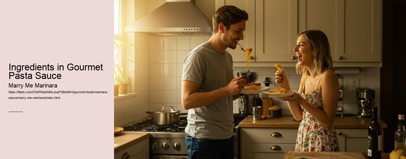 Ingredients in Gourmet Pasta Sauce