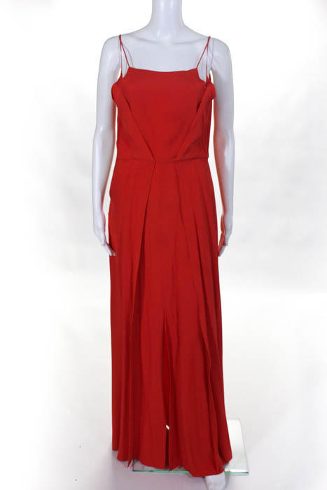 Gabriele Colangelo Orange Rosamund Gown MSRP $625 Size 40 10217339 | eBay