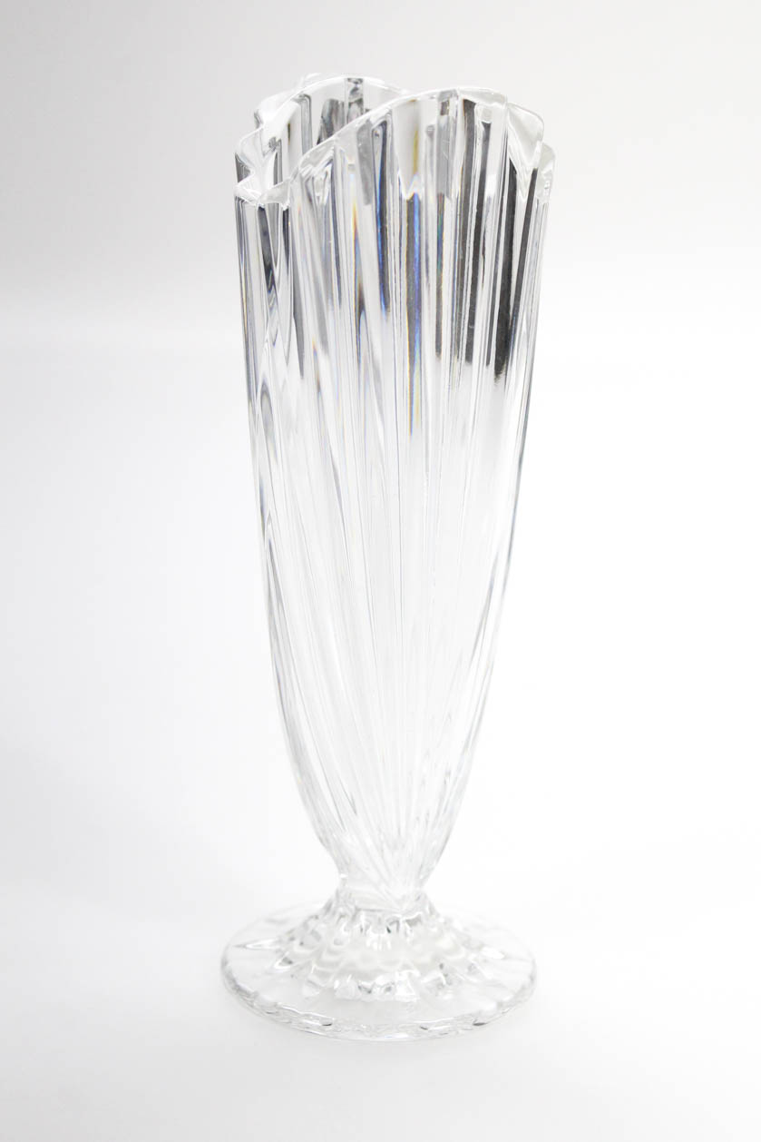 Waterford Crystal Marquis Nautical Shell Fluted Bud Vase Size