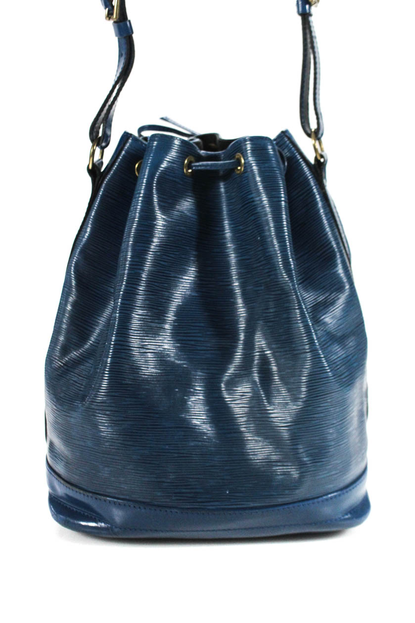 Louis Vuitton Epi Leather Noe Bucket Handbag Blue Gold | eBay