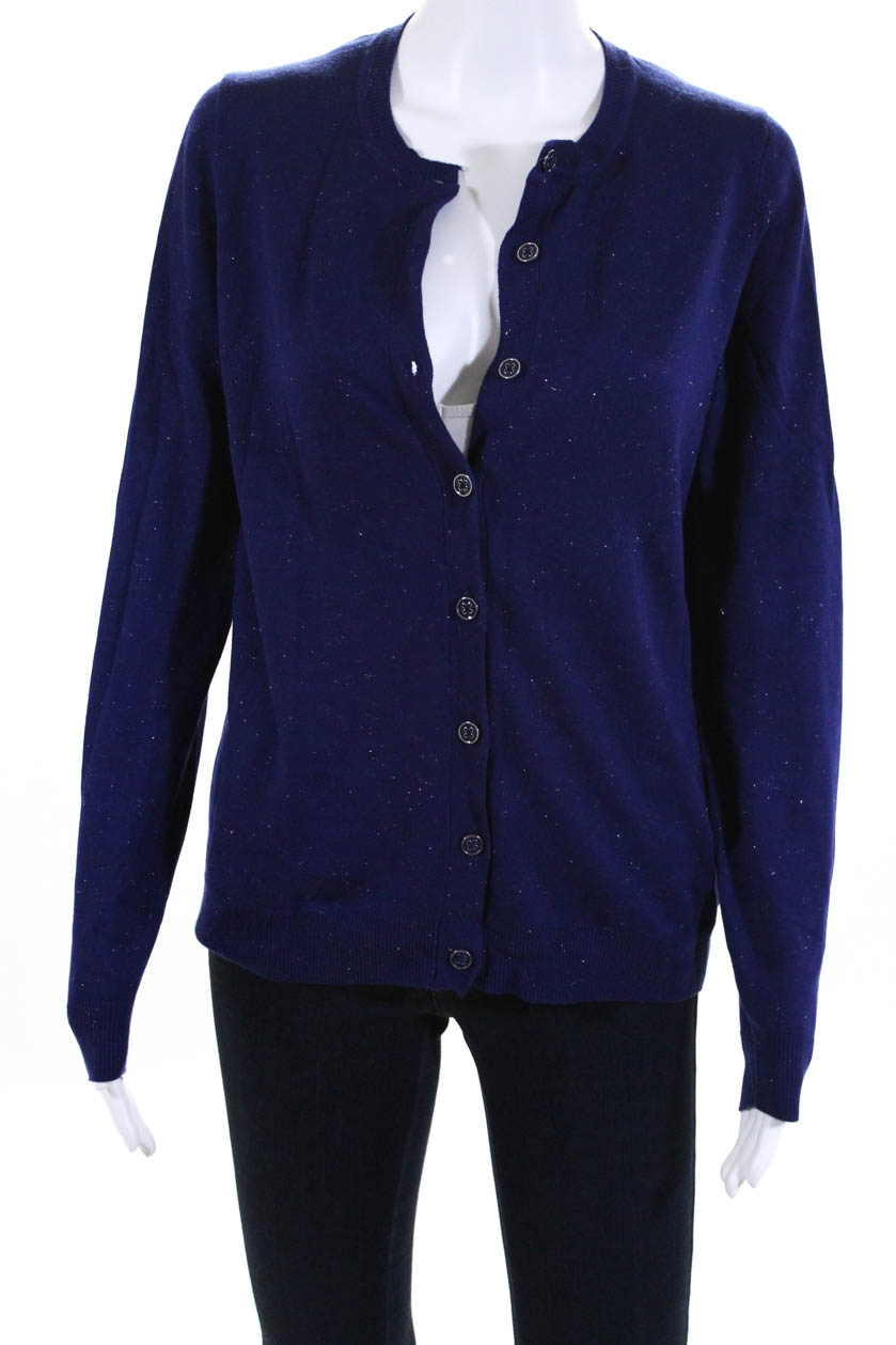 Nicole Miller Original Womens Cardigan Sweater Cobalt Blue Size Medium 55216185782 | eBay