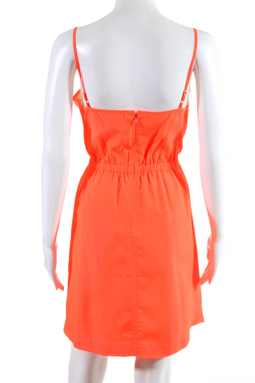 J Crew Womens Sleeveless Neon Sundress Orange Size 6 | eBay