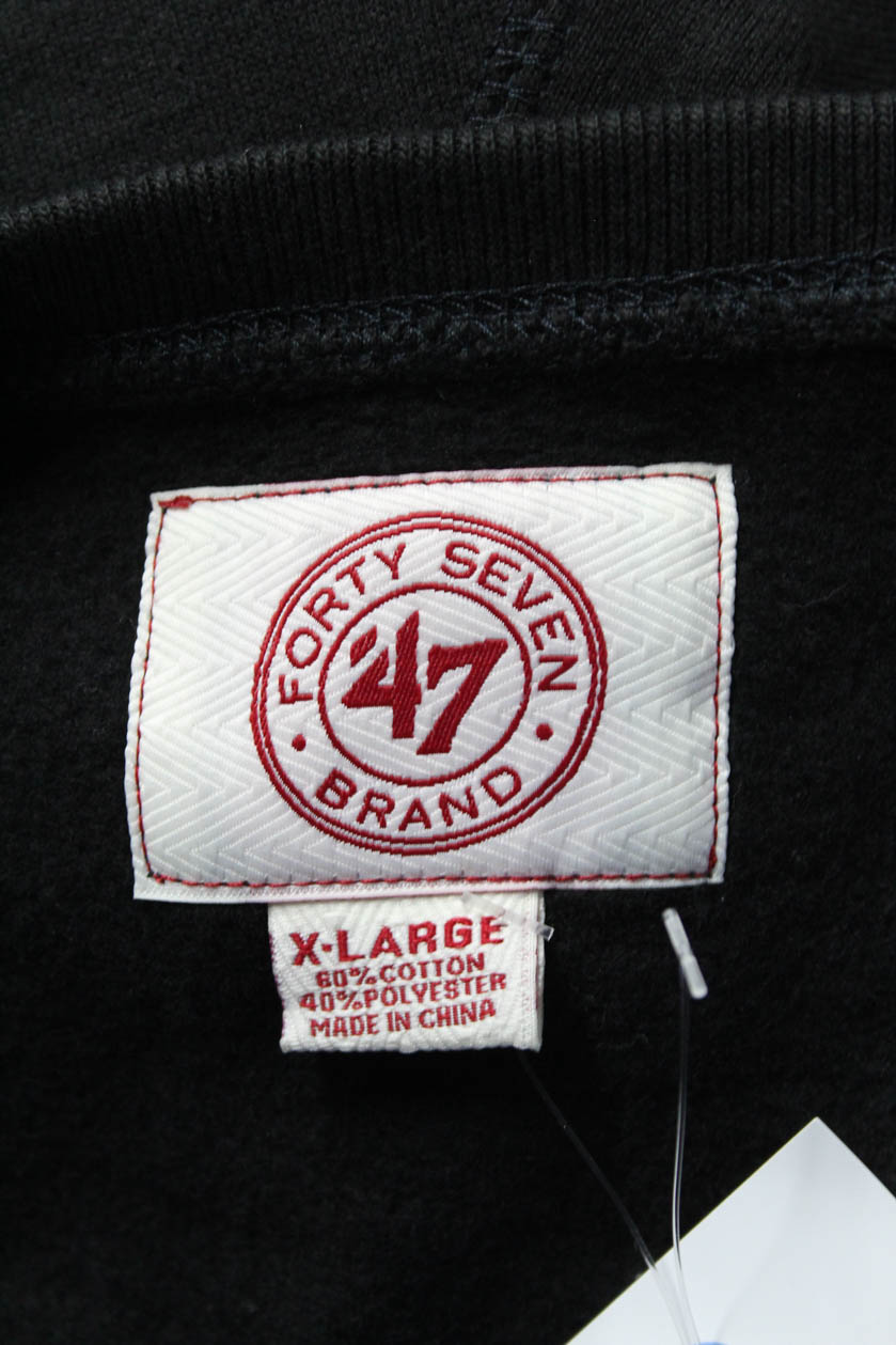 Forty Seven Brand Mens Black Saints Sweatshirt Size Extra Large New $70 ...
