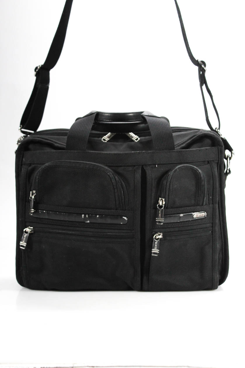 Tumi Mens Bag Black Zip Pocket Large | eBay