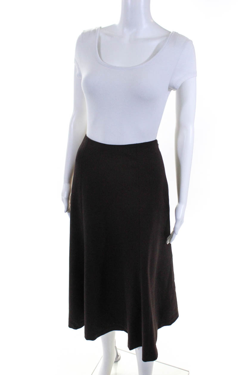 Ralph Lauren Womens Mid Length A Line Skirt Brown Size 12 | eBay