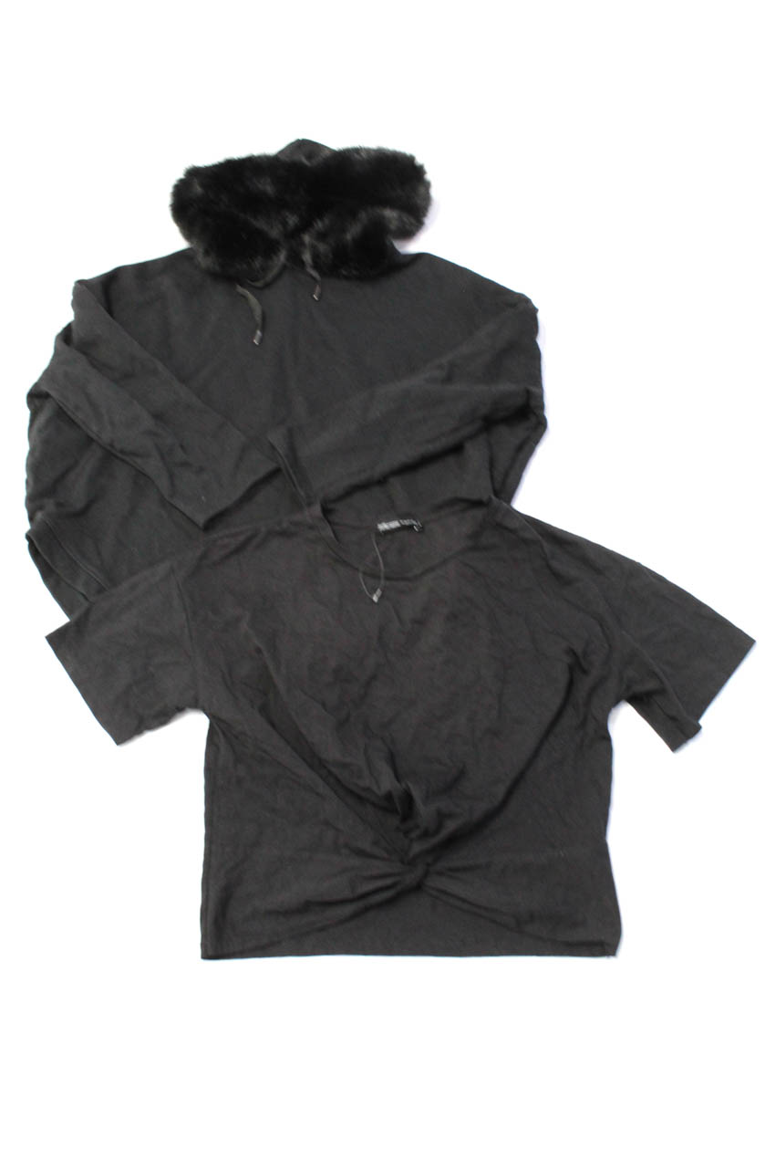 zara black hoodie womens