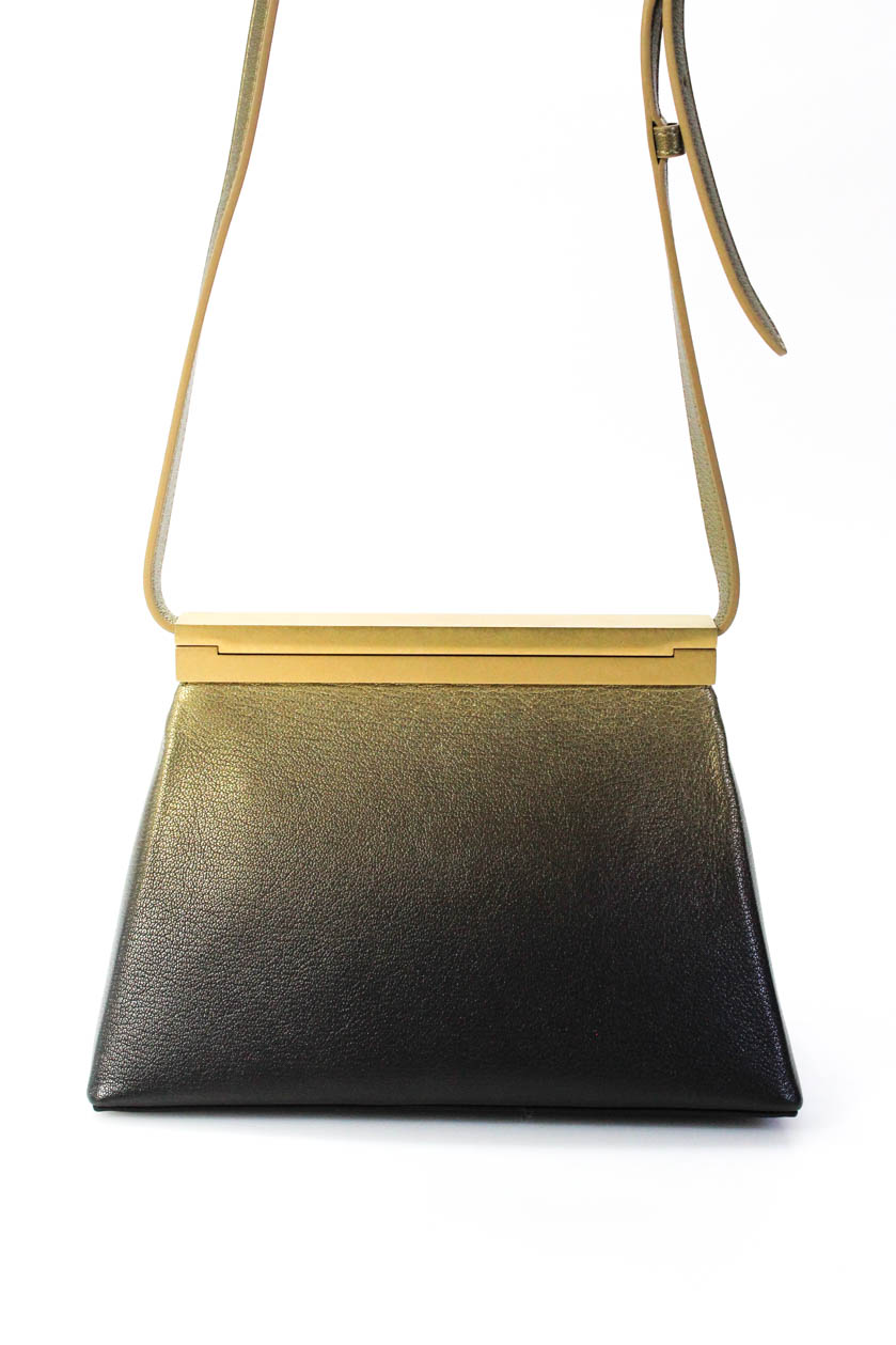 Chanel Pre-Fall 2019 Ombre Metallic Leather Frame Handbag Black Gold | eBay