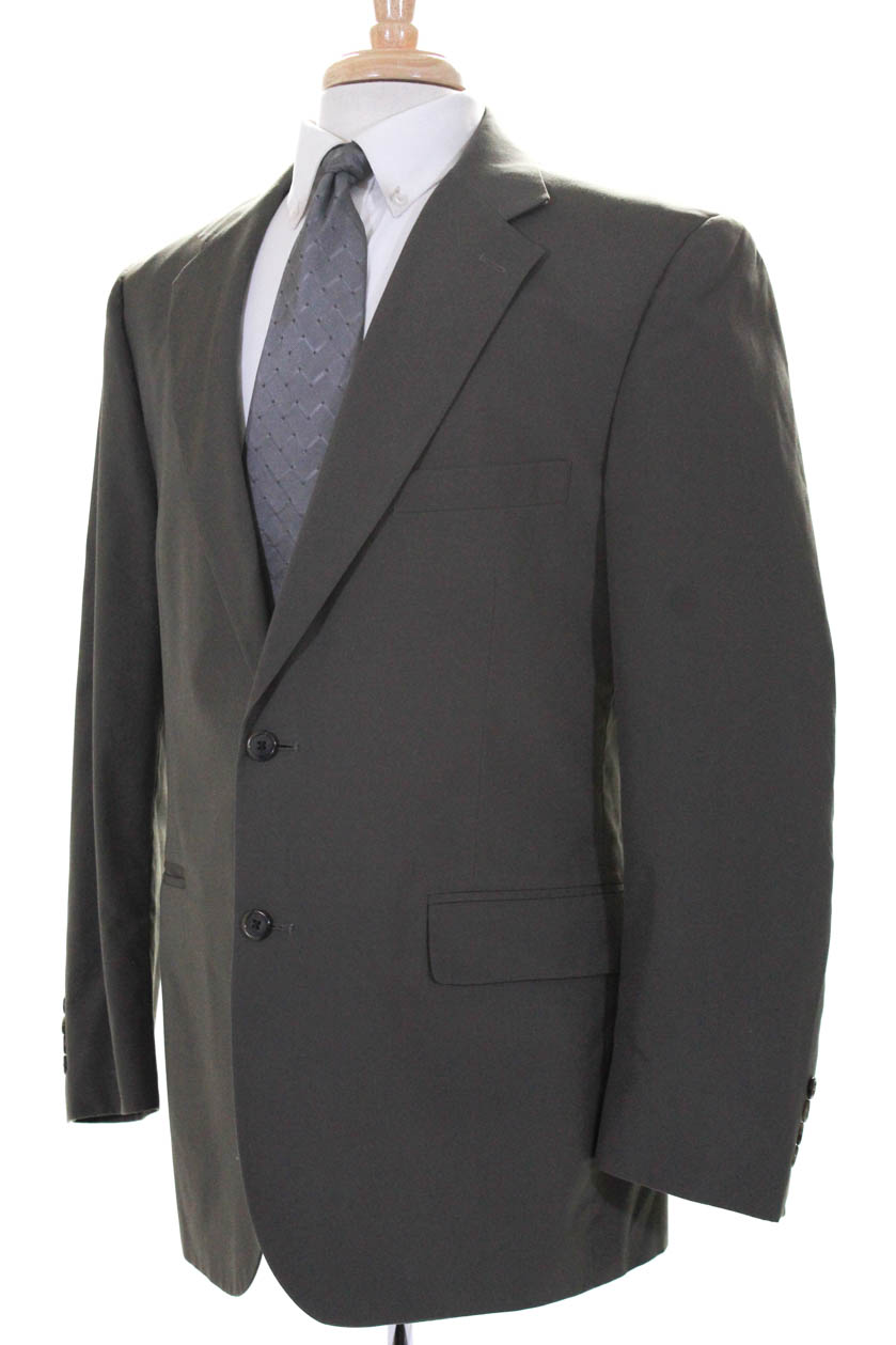 Brooks Brothers Men S Two Button Collared Blazer Cotton