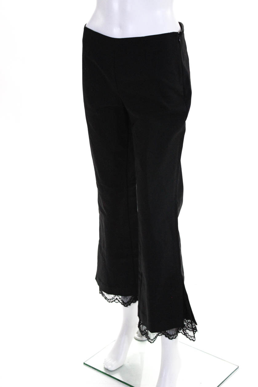 Ecru Womens Lace Flare Leg Lexington Pants Black Size 4 | eBay