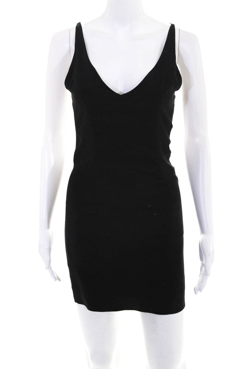 black spaghetti strap shift dress