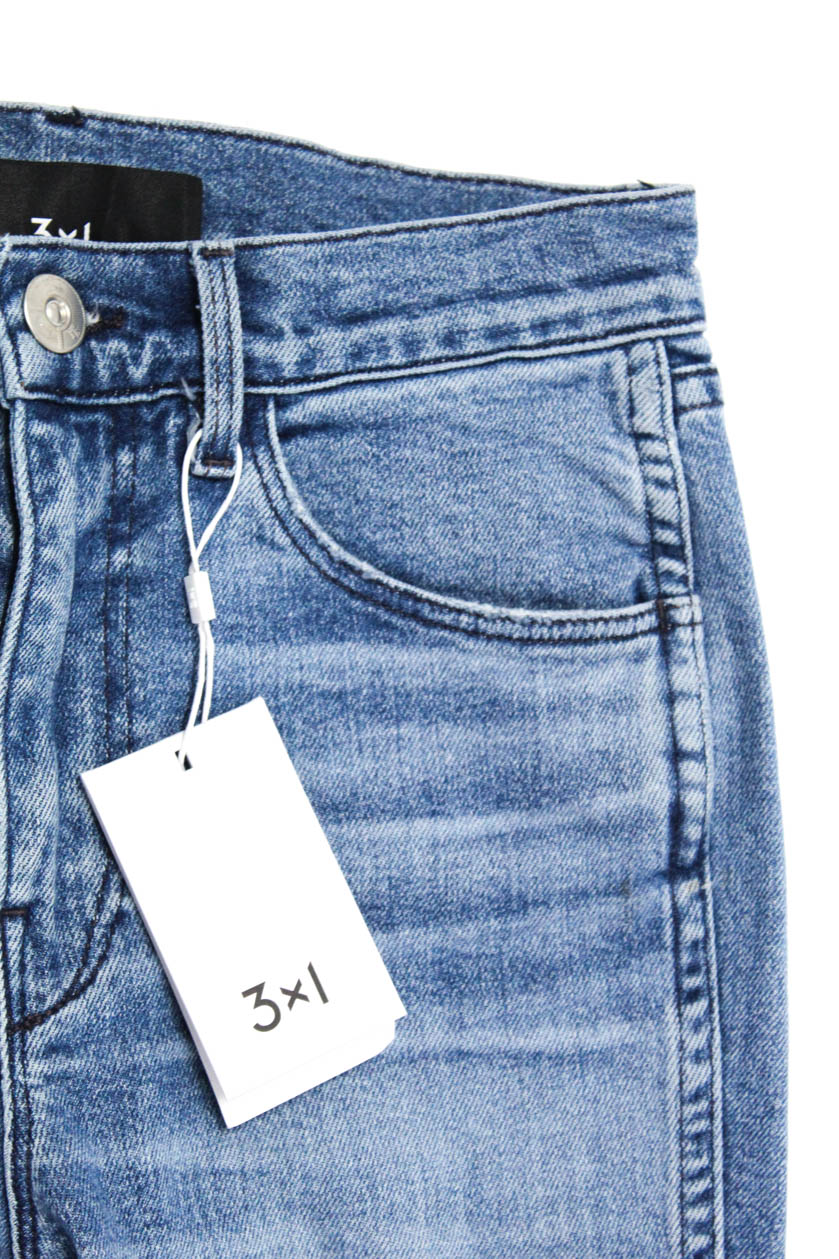 high rise slim straight jeans