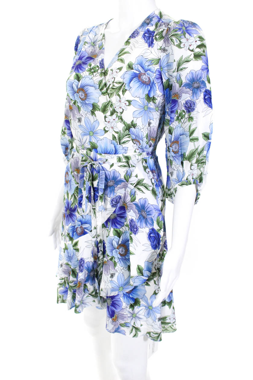 yumi ditsy floral wrap dress