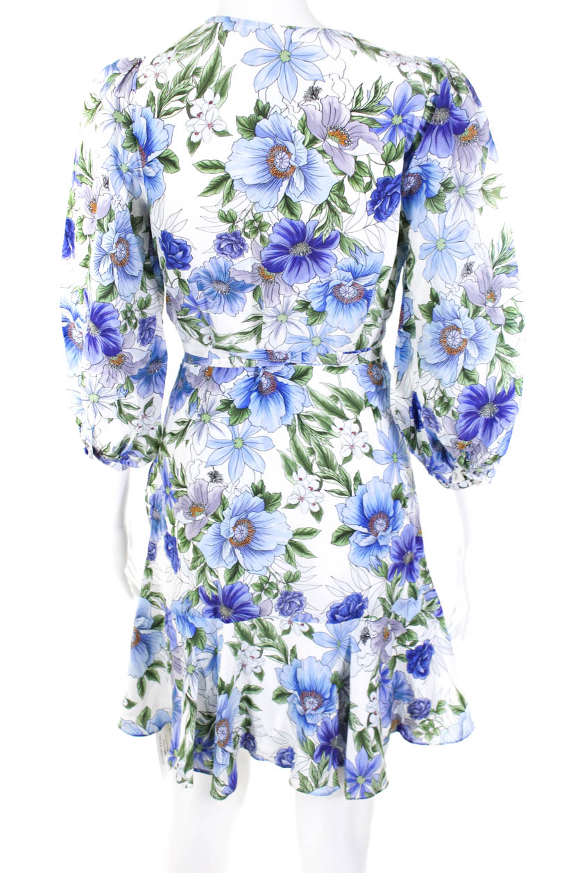 yumi ditsy floral wrap dress