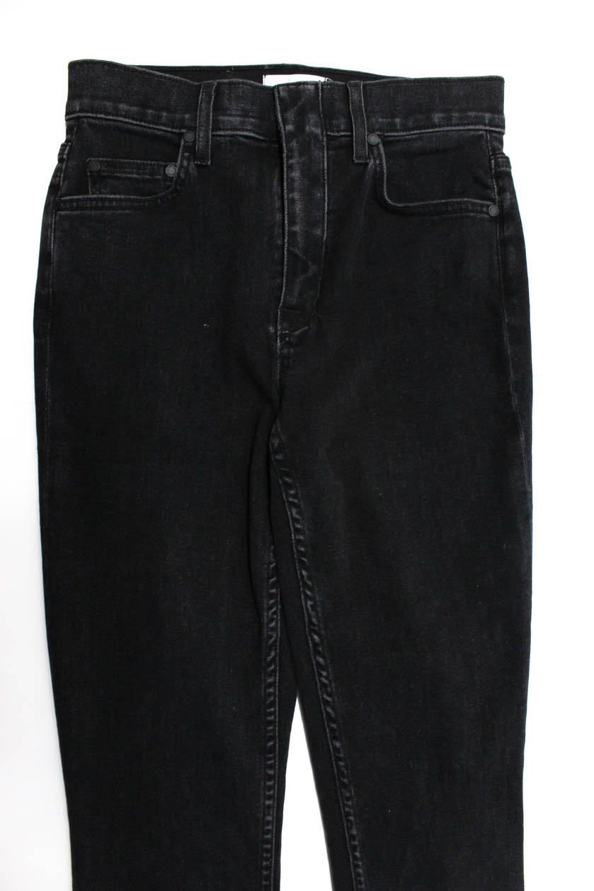 Cotton Citizen Womens Faded Black High Split Denim Skinny ...