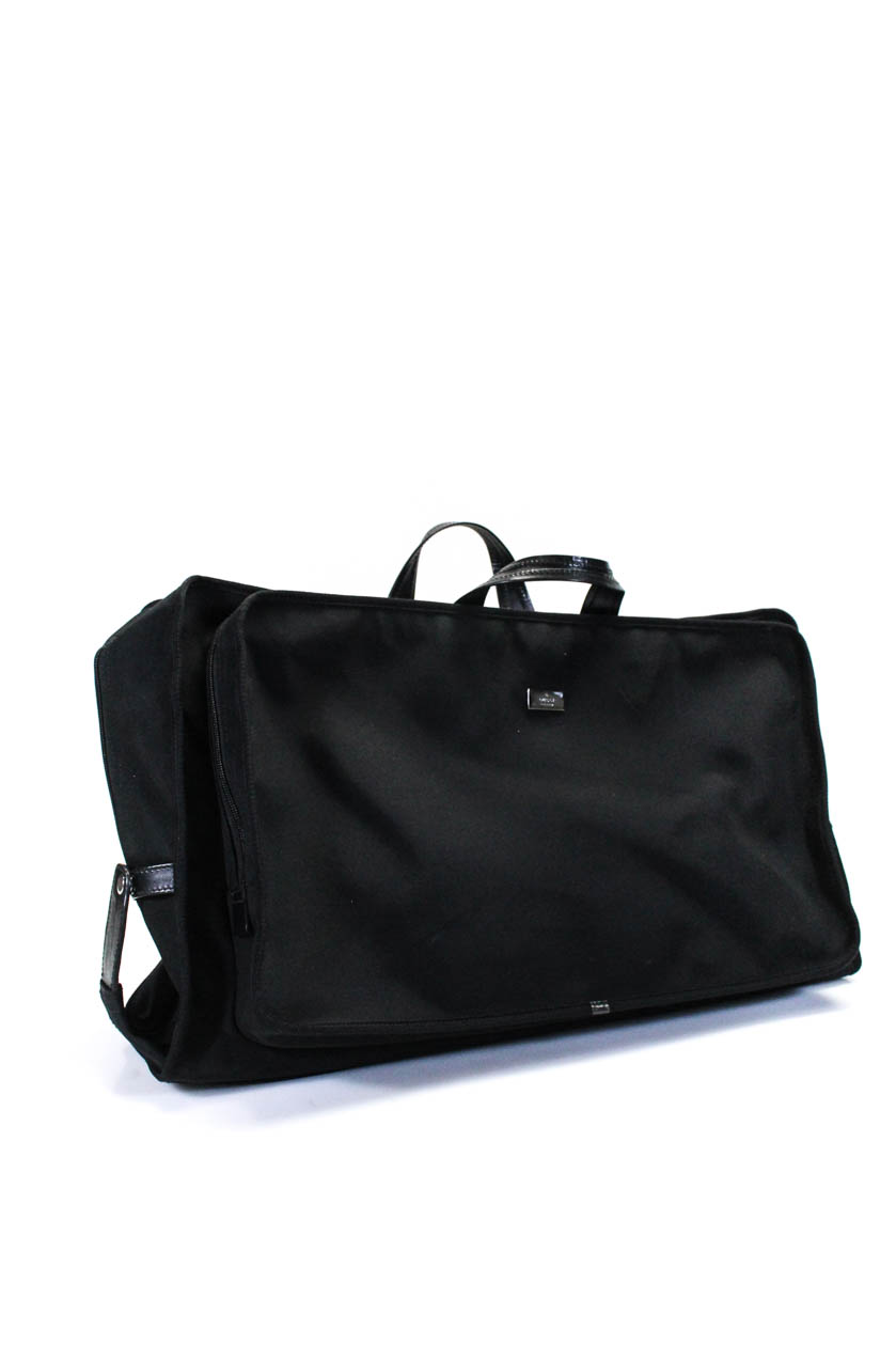 Gucci Unisex Zip Up Garment Travel Bag Black Canvas Size Large | eBay