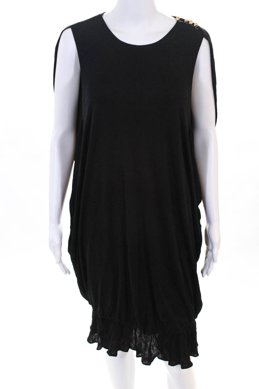 Fendi Womens Sleeveless Stretch Hem Dress Black Size 40 | eBay