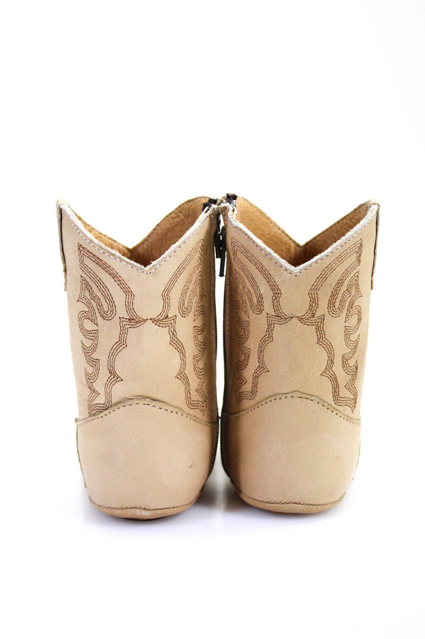 Nomandino Boys Leather Plano Cowboy Boots Oryx Brown Size 2 | eBay