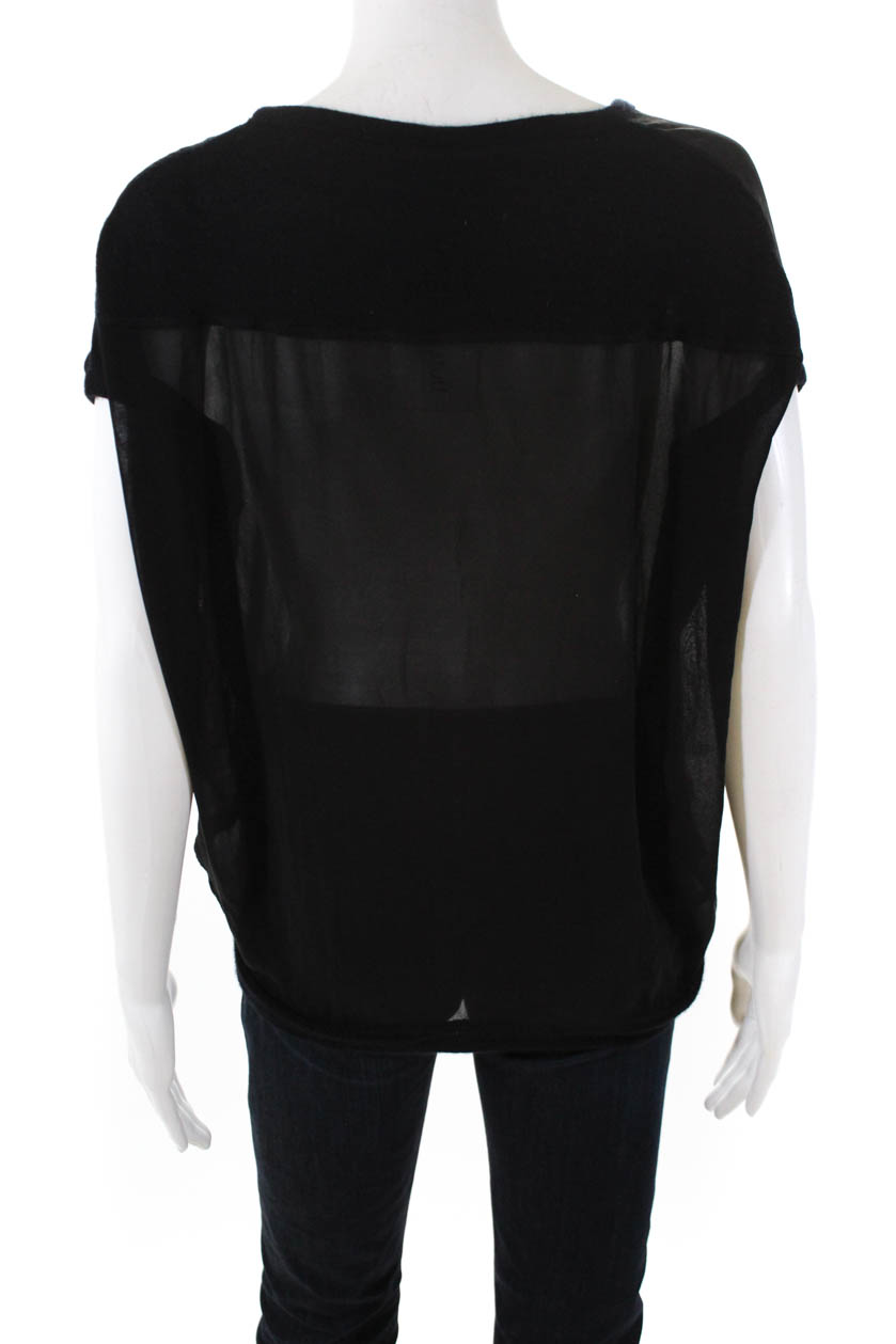 Vince Women's Short Sleeve Blouse Silk Black Size Small | eBay