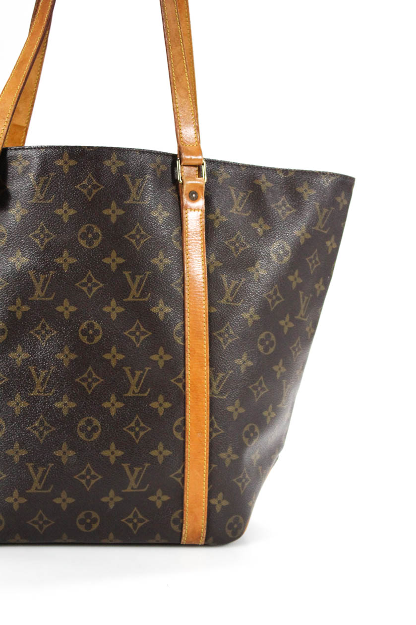 Louis Vuitton Monogram Canvas Large Tote Handbag Brown | eBay