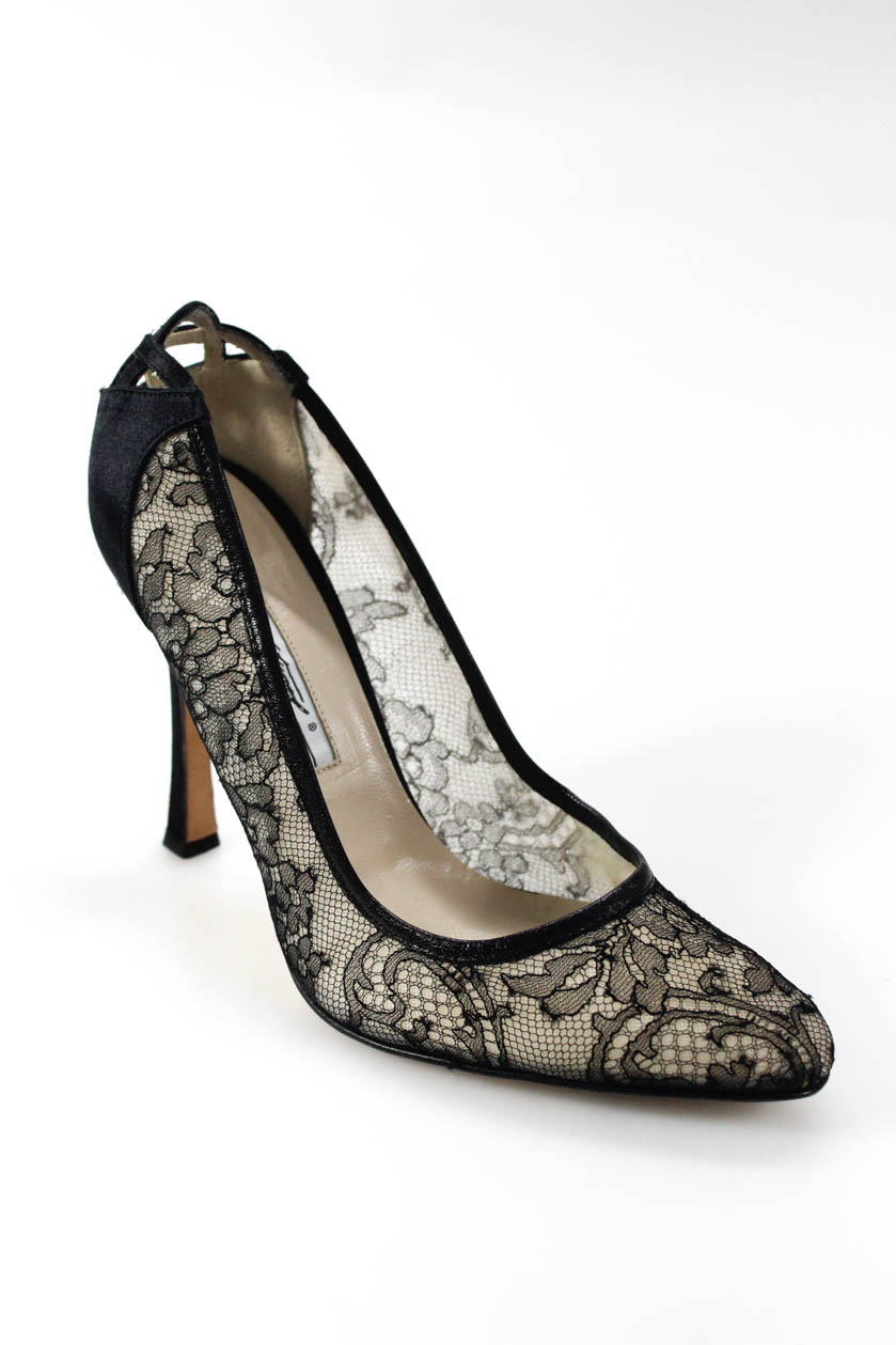 black lace pumps womens shoes