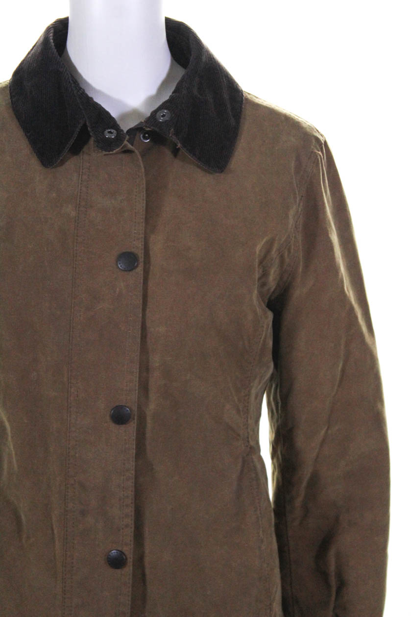  Barbour  Mens Zip Up Collared Jacket  Coat Brown Size  Medium  