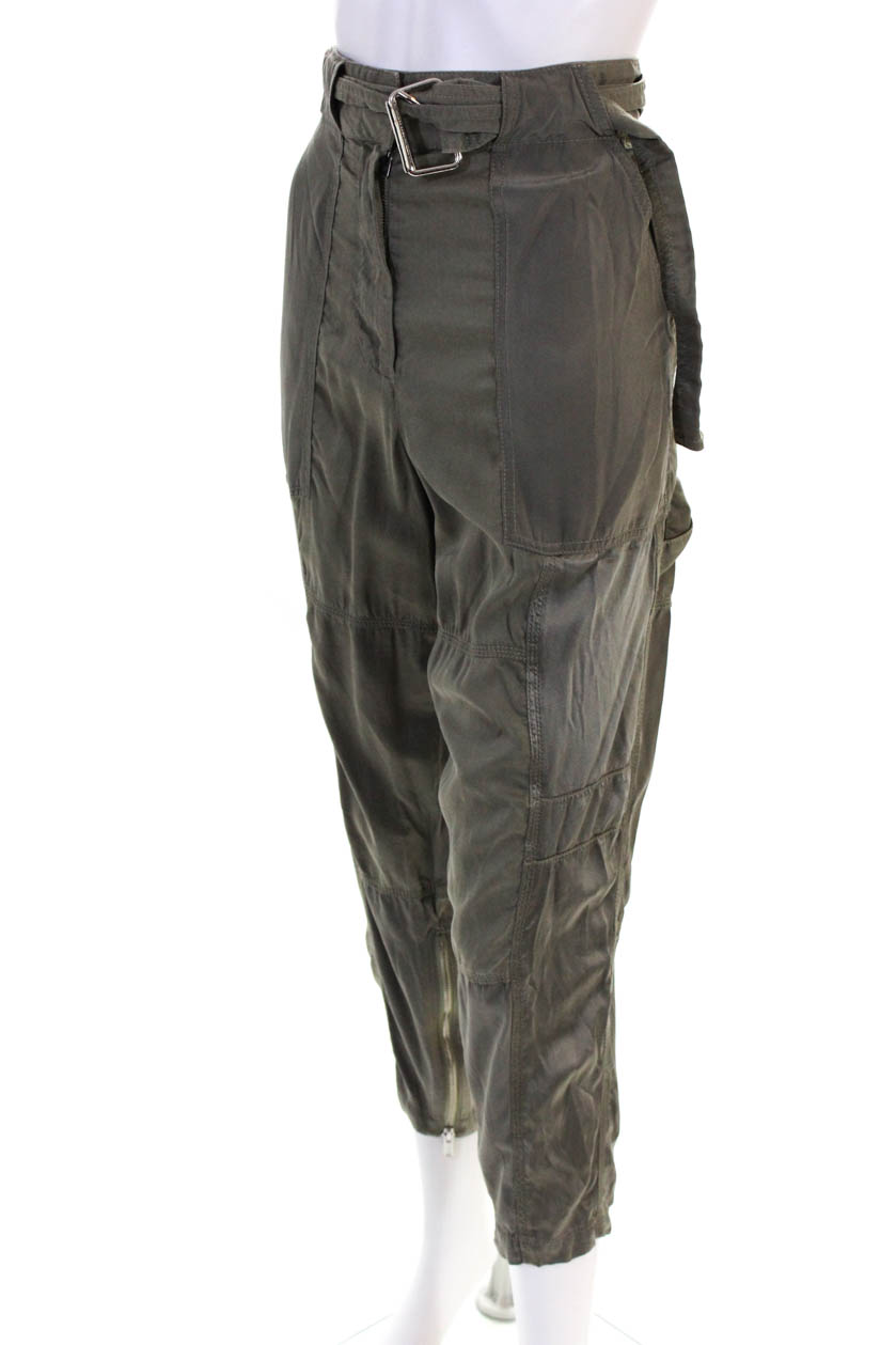 3.1 Phillip Lim Womens Patchwork Cargo Pants Green Size 2 11176107 | eBay