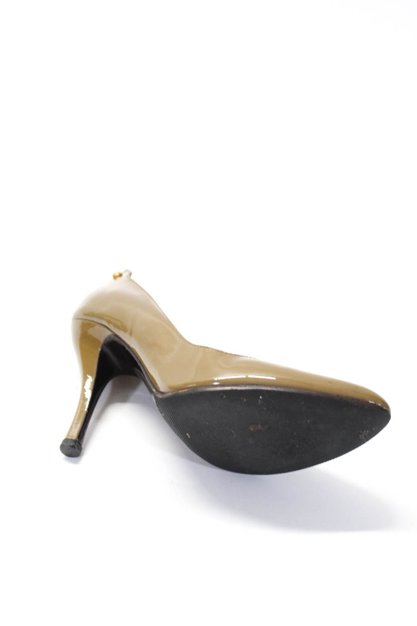 Bally Women's Pointed Toe Classic Pumps Patent Leather Green Size 7.5 ...