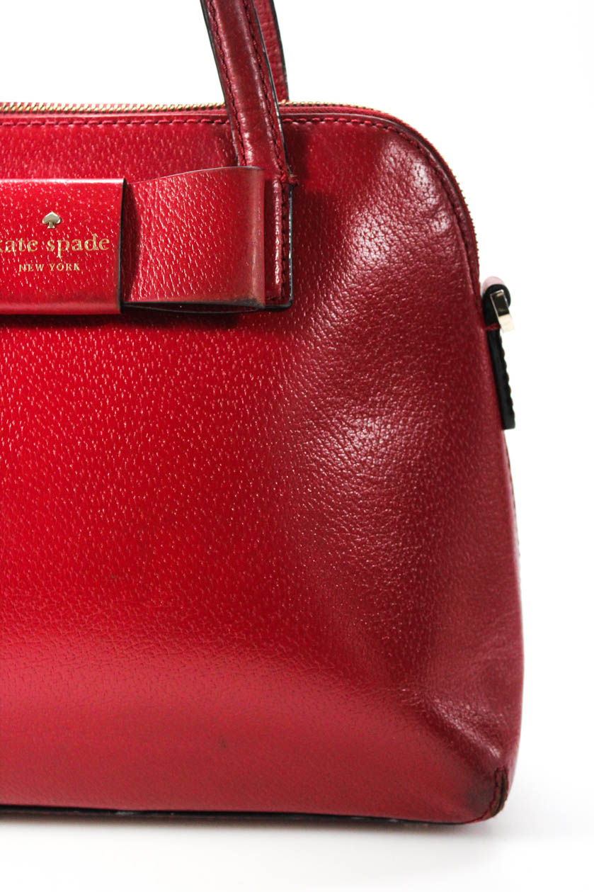 kate spade red bag with bow