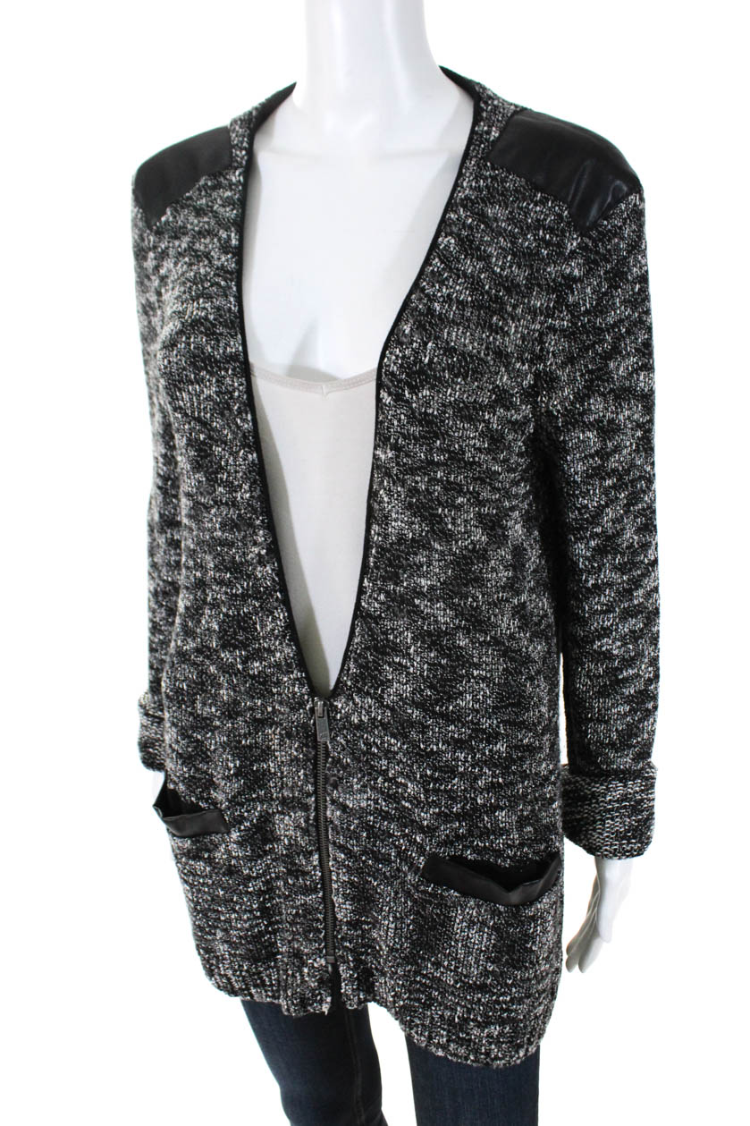 Two by Vince Camuto Womens Long Sleeve Zip Up Cardigan Sweater Gray Size XL | eBay