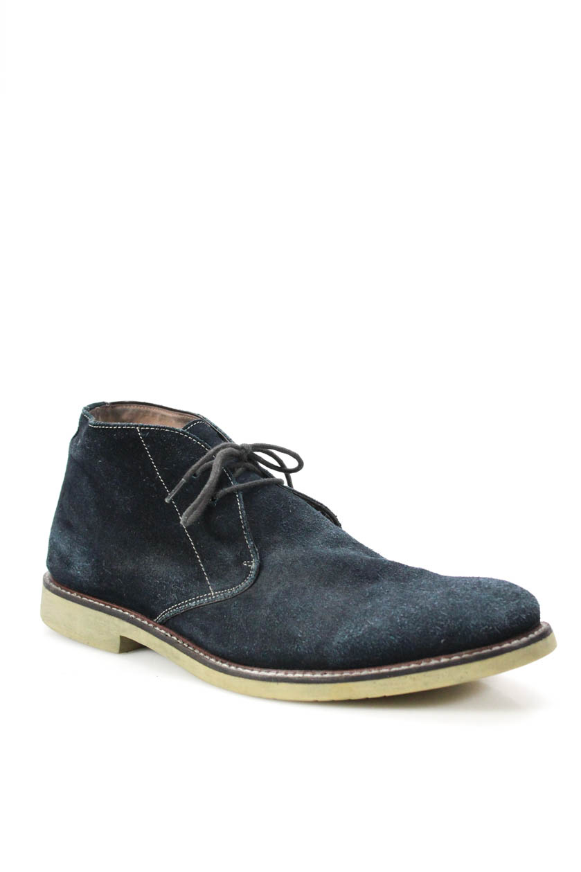 Banana Republic Mens Suede Chukka Boots Blue Size 11.5 eBay